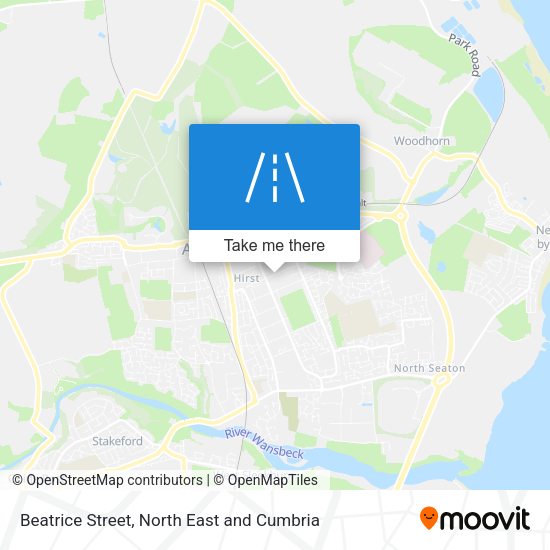 Beatrice Street map