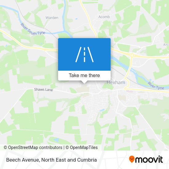 Beech Avenue map