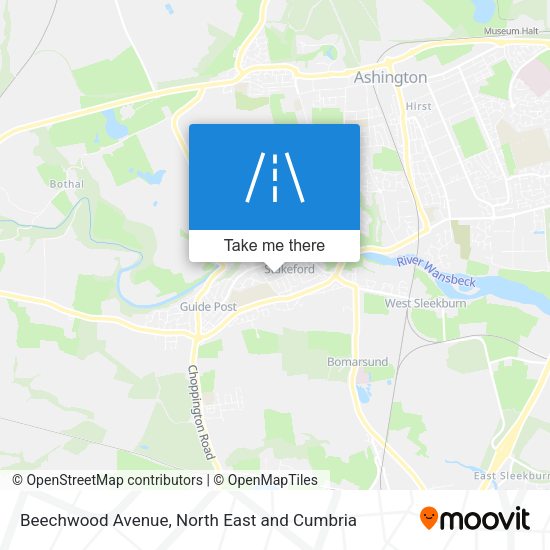 Beechwood Avenue map