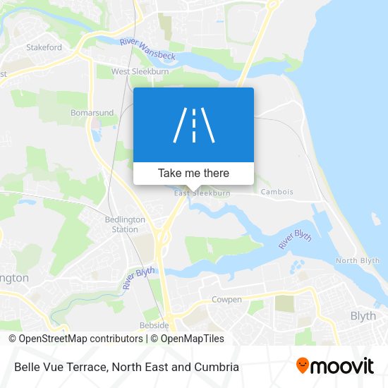 Belle Vue Terrace map