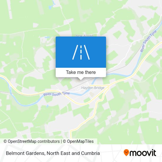 Belmont Gardens map