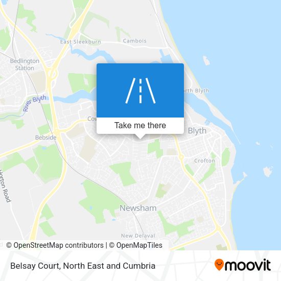 Belsay Court map