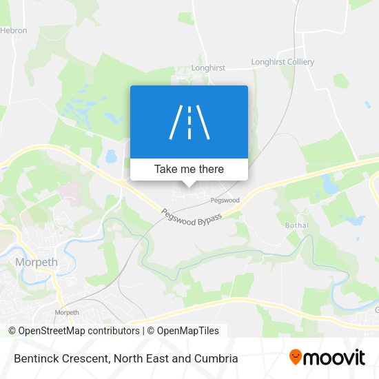 Bentinck Crescent map