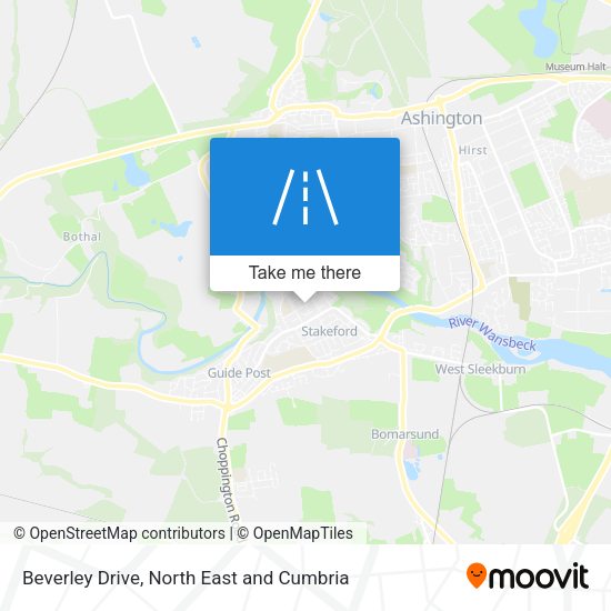 Beverley Drive map