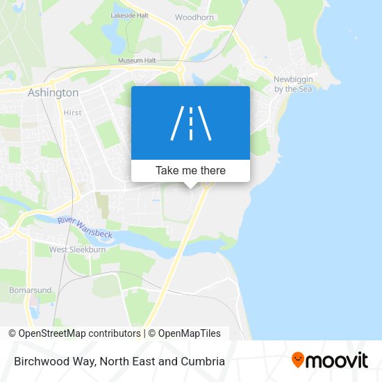 Birchwood Way map