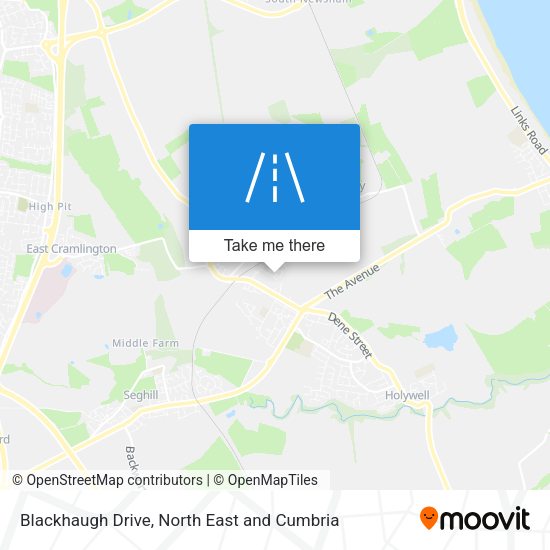 Blackhaugh Drive map