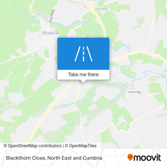 Blackthorn Close map
