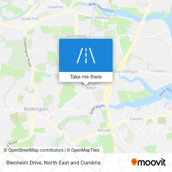 Blenheim Drive map