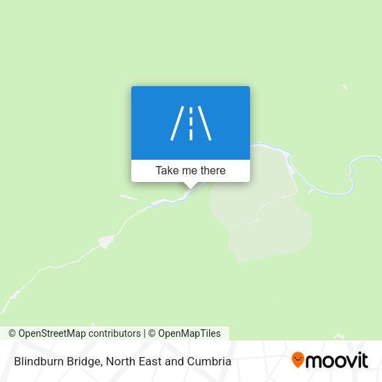 Blindburn Bridge map