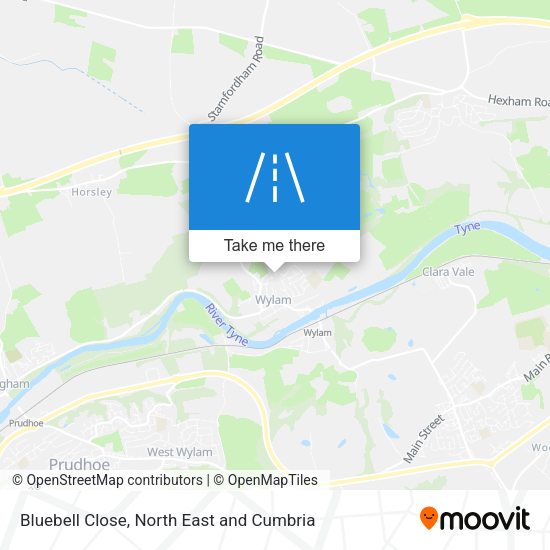 Bluebell Close map
