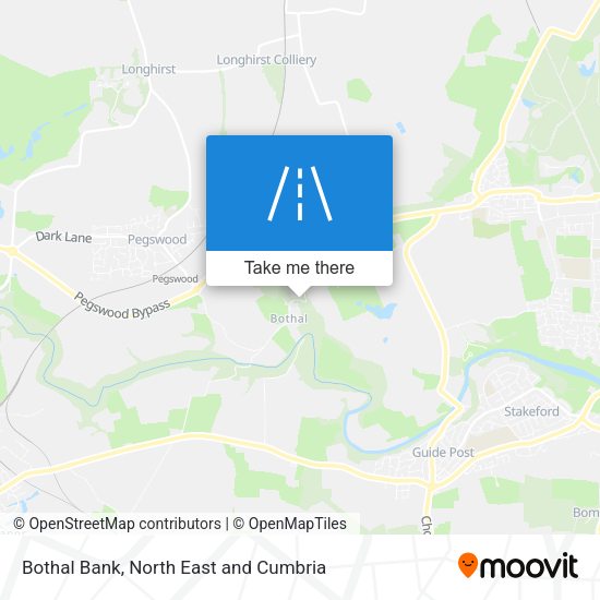 Bothal Bank map
