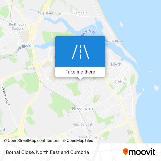 Bothal Close map
