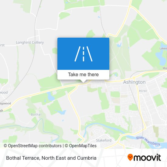 Bothal Terrace map