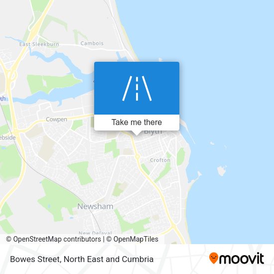 Bowes Street map