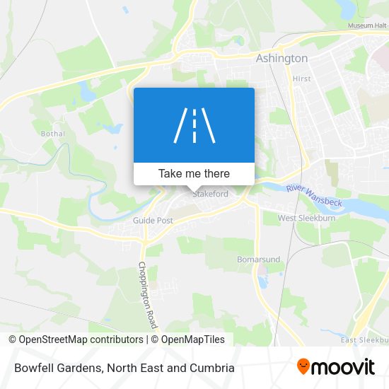 Bowfell Gardens map