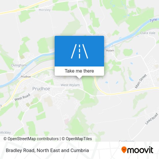 Bradley Road map