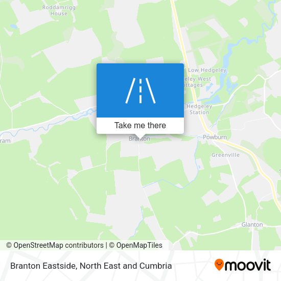 Branton Eastside map
