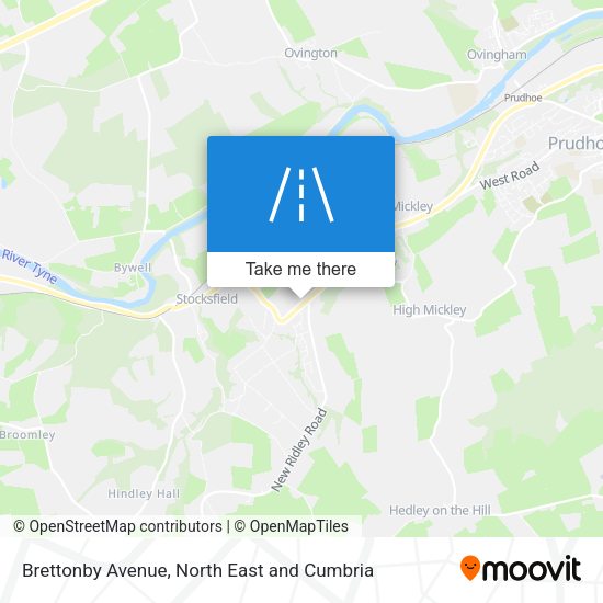 Brettonby Avenue map