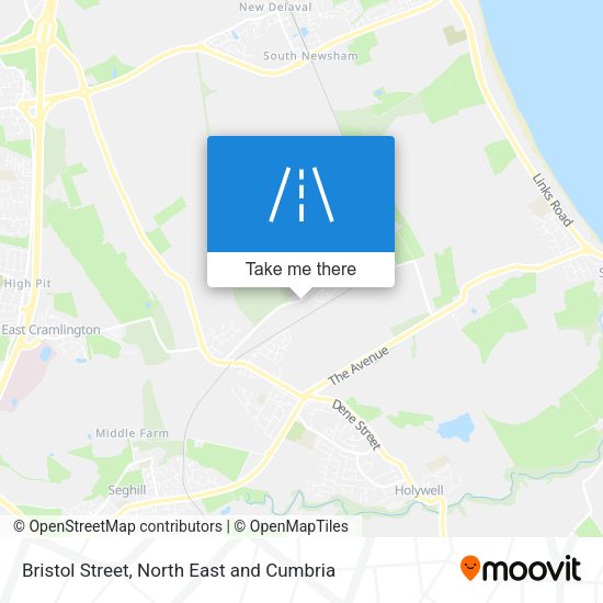 Bristol Street map