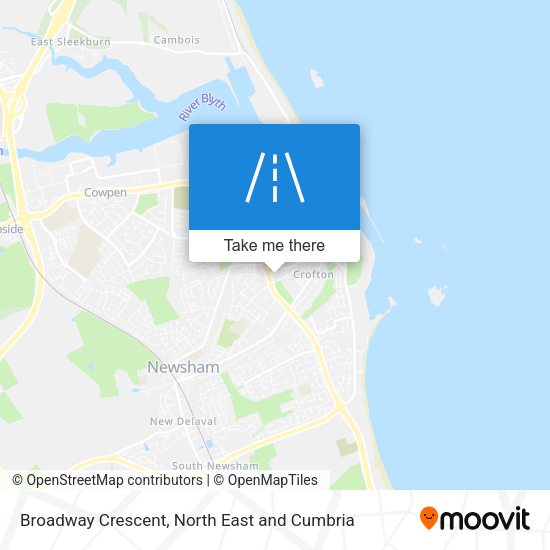 Broadway Crescent map