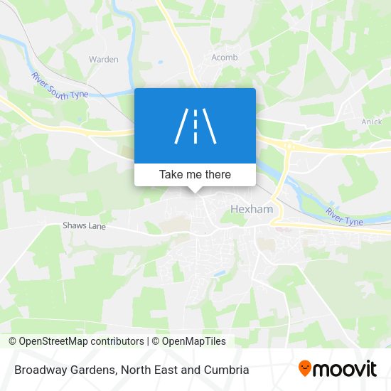 Broadway Gardens map