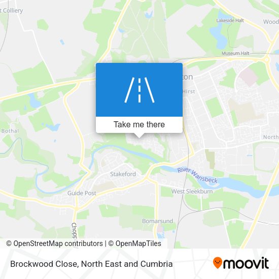 Brockwood Close map