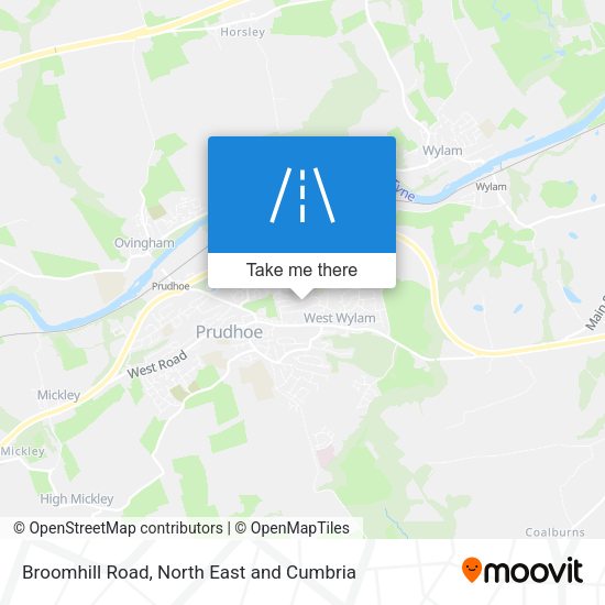 Broomhill Road map