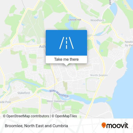 Broomlee map