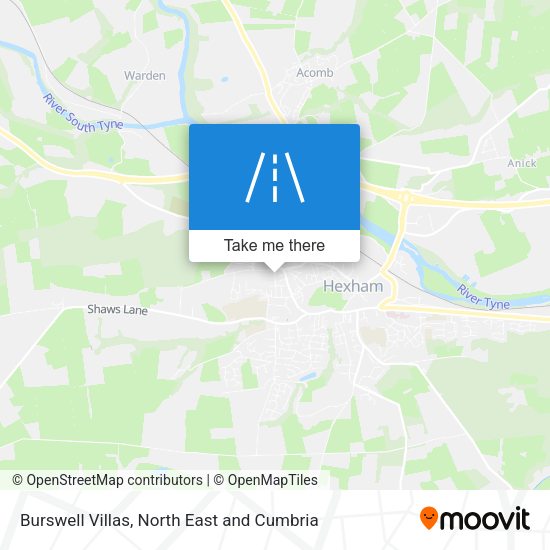Burswell Villas map