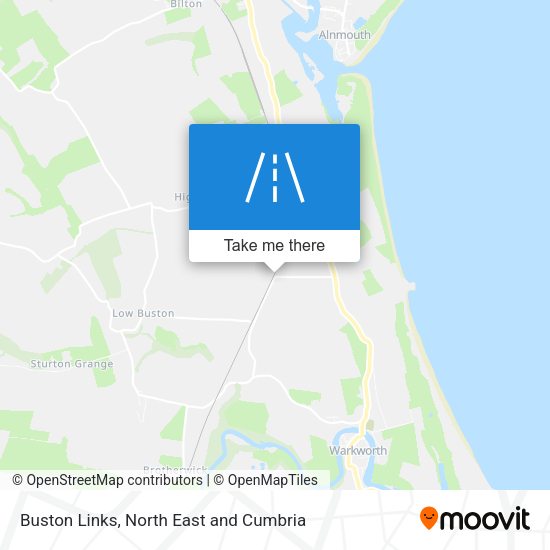 Buston Links map