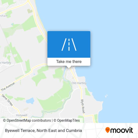Byewell Terrace map