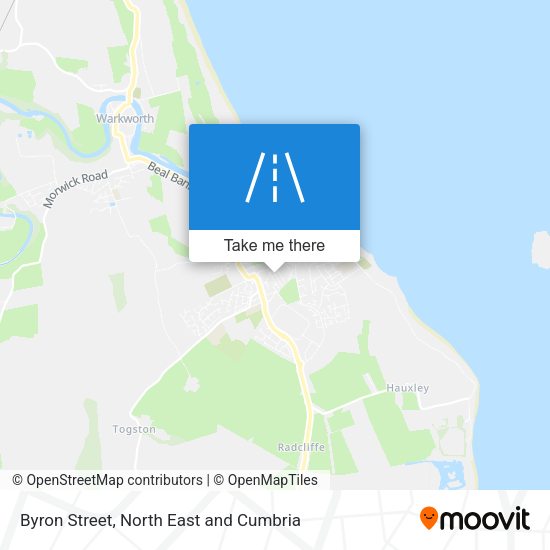 Byron Street map