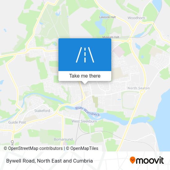 Bywell Road map