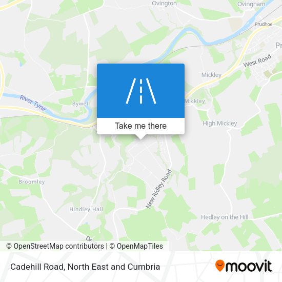Cadehill Road map