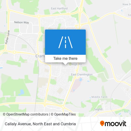 Callaly Avenue map