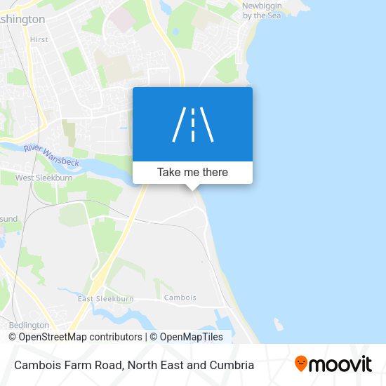Cambois Farm Road map
