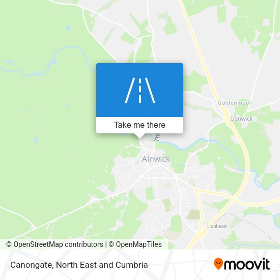 Canongate map