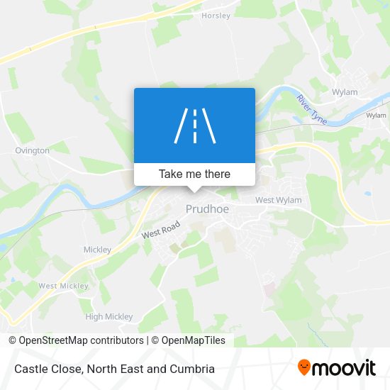 Castle Close map