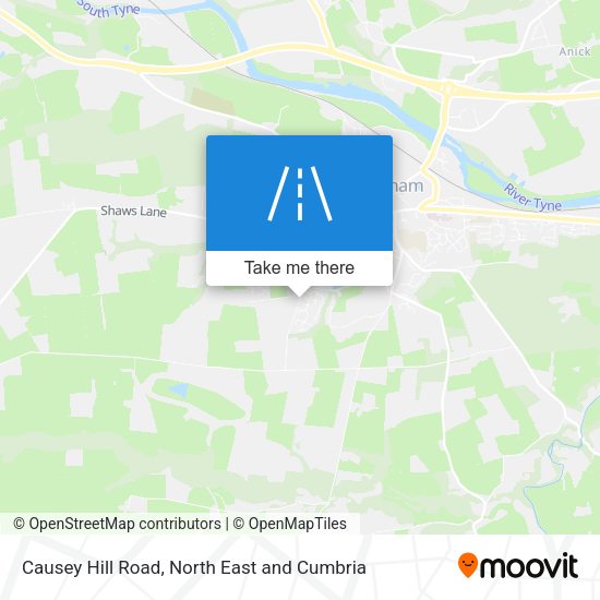Causey Hill Road map