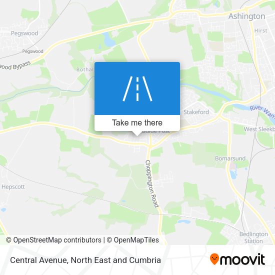 Central Avenue map