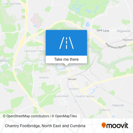 Chantry Footbridge map