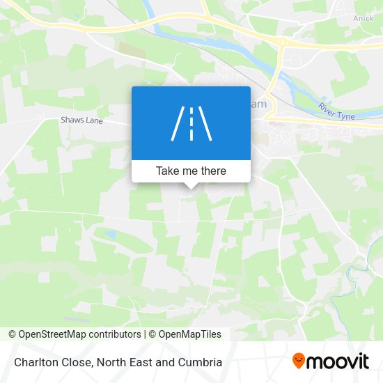 Charlton Close map