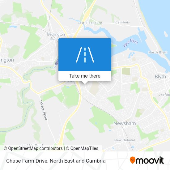 Chase Farm Drive map
