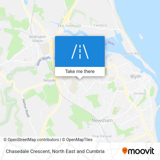 Chasedale Crescent map