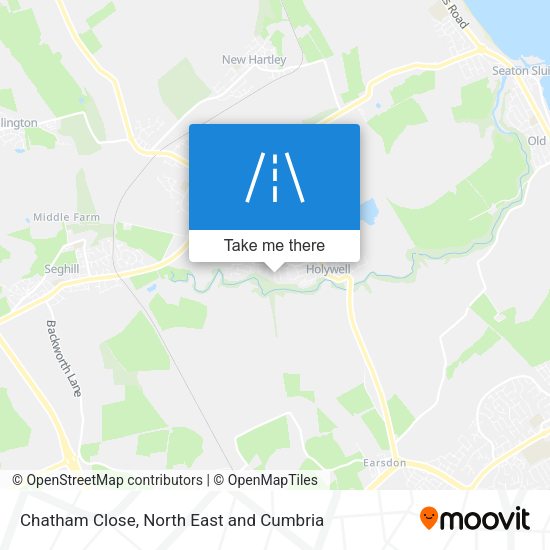 Chatham Close map