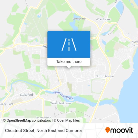 Chestnut Street map