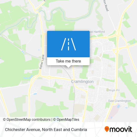Chichester Avenue map