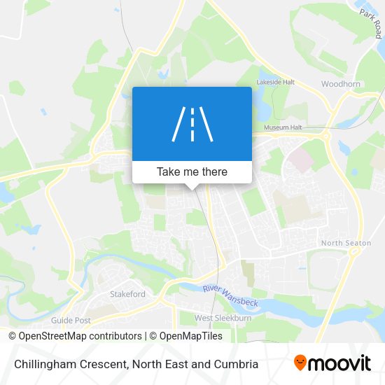 Chillingham Crescent map