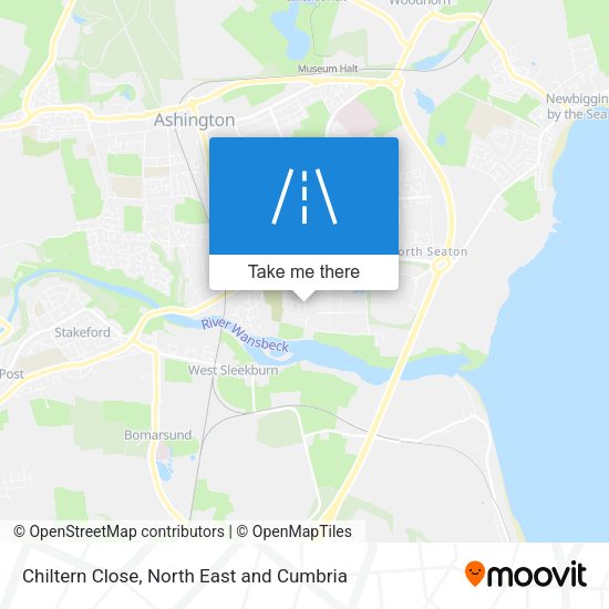 Chiltern Close map