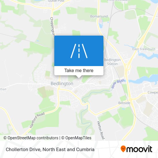 Chollerton Drive map